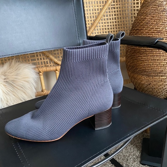 Everlane Reknit Glove Boot Knit Grey 